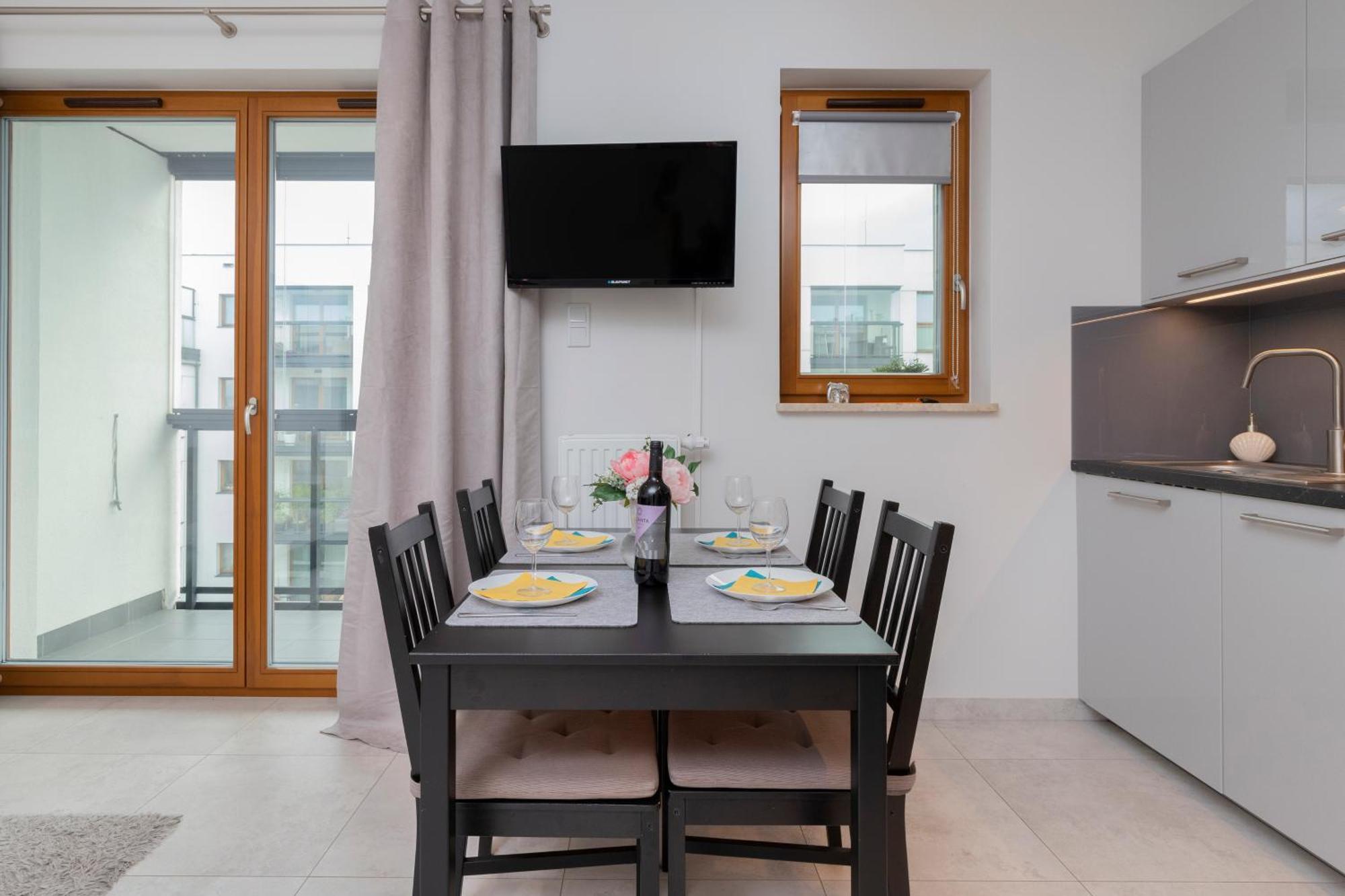 Apartament Z Widokiem Na Morze Obok Parku Millenium W Gdansku By Noclegi Renters ภายนอก รูปภาพ