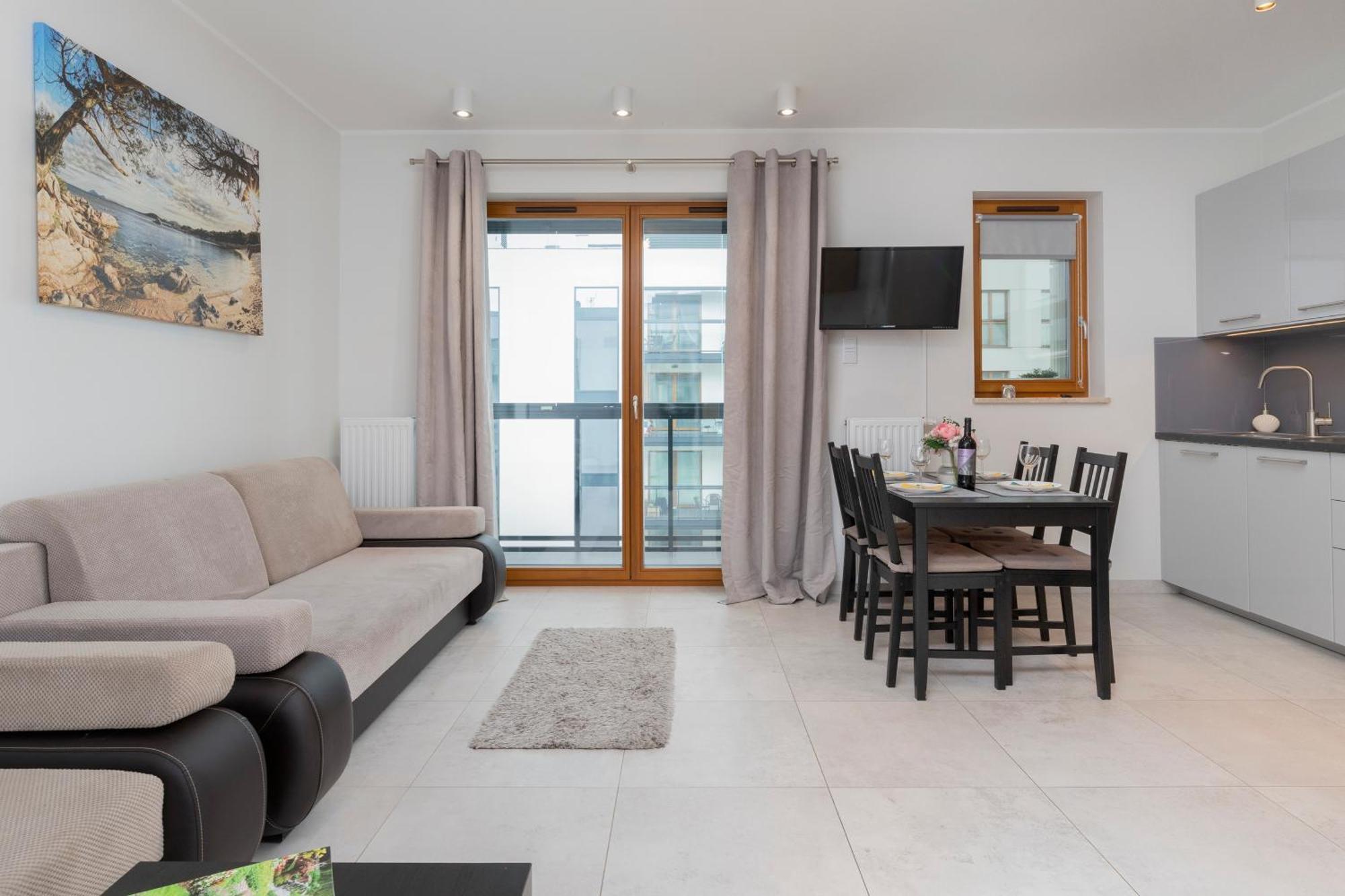 Apartament Z Widokiem Na Morze Obok Parku Millenium W Gdansku By Noclegi Renters ภายนอก รูปภาพ